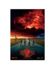 Stranger things plakat sezon 3 2 1 postacie Retro TV film drukuje jedwabny na ścianę sztuka do salonu dekoracja sypialni 40x60 5