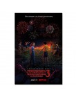 Stranger things plakat sezon 3 2 1 postacie Retro TV film drukuje jedwabny na ścianę sztuka do salonu dekoracja sypialni 40x60 5