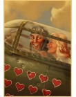 Nowa II wojna światowa Sexy pin up Girl Vintege plakat Home naklejka ścienna do pokoju papier pakowy plakaty i druki dekoracje n