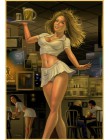 Nowa II wojna światowa Sexy pin up Girl Vintege plakat Home naklejka ścienna do pokoju papier pakowy plakaty i druki dekoracje n