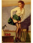 Nowa II wojna światowa Sexy pin up Girl Vintege plakat Home naklejka ścienna do pokoju papier pakowy plakaty i druki dekoracje n