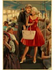 Nowa II wojna światowa Sexy pin up Girl Vintege plakat Home naklejka ścienna do pokoju papier pakowy plakaty i druki dekoracje n