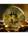 1 sztuk kreatywny pamiątka pozłacane Bitcoin moneta kolekcjonerska wielki prezent Bit moneta kolekcja sztuki fizyczna złota pami