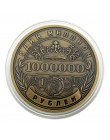Rosyjski milion rubel pamiątkowa moneta odznaka dwustronne tłoczone Plated monety kolekcje Art pamiątkowe prezenty dla przyjació