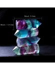 1PC fluoryt naturalny sześciokątna kolumna punkt kryształowy uzdrawiająca różdżka kryształ mineralny dekoracja domu gabinet kami