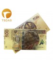 1pc 500 PLN czystego złota folia banknot polska pamiątkowe banknoty Drop Shipping