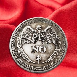 Tak lub nie czaszka pamiątkowa moneta pamiątkowe wyzwanie monety kolekcjonerskie kolekcja rzemiosło artystyczne