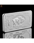 Drobne niemcy srebro. 999 Mint 1 Troy uncja Buffalo europejski srebrny metal platerowany złota tabliczka kopiuj kolekcja monet