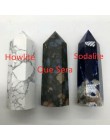 24 kamień punkt wieża Wicca uzdrawiający kryształ sześciokąt naturalne minerały magiczna różdżka Home Decor Geode ametyst Rose Q