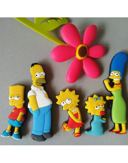 Homer Simpson cartoon kreatywny magnes na lodówkę wczesna edukacja ozdoba na lodówkę naklejka home decor