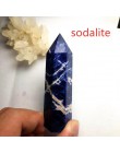 24 kamień punkt wieża Wicca uzdrawiający kryształ sześciokąt naturalne minerały magiczna różdżka Home Decor Geode ametyst Rose Q