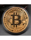 1 sztuk pozłacane Bitcoin moneta prezent kolekcjonerski casascius bit Coin bitcoiny kolekcjonerskie fizyczne pamiątkowa moneta T