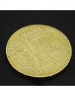1 sztuk pozłacane Bitcoin moneta prezent kolekcjonerski casascius bit Coin bitcoiny kolekcjonerskie fizyczne pamiątkowa moneta T
