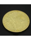 1 sztuk pozłacane Bitcoin moneta prezent kolekcjonerski casascius bit Coin bitcoiny kolekcjonerskie fizyczne pamiątkowa moneta T