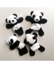 1Pc śliczne miękkie pluszowy magnes na lodówkę Panda naklejka na lodówkę kreskówki naklejka prezent pamiątka Home Decor akcesori
