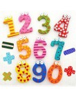 Party prezent wystrój domu Multicolor drewniane lodówka magnes zabawki edukacyjne Symbol alfabet numery Cartoon dziecko dzieciak