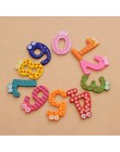 Party prezent wystrój domu Multicolor drewniane lodówka magnes zabawki edukacyjne Symbol alfabet numery Cartoon dziecko dzieciak