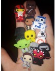 8 sztuk/partia Star Wars kreatywny Cartoon figurka pcv 1.3cm magnesy na lodówkę prezent dla dzieci naklejki magnetyczne na lodów