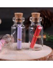 50 sztuk 5ml butelki życzeń Mini puste jasne szklane butelka z korkiem małe małe fiolki słoiki na dekoracje ślubne rzemiosło