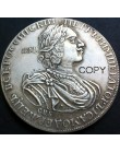 Sprzedaż hurtowa 1724 rosja 1 kopia monety rubla 100% miedziane posrebrzane