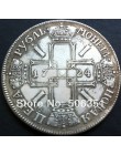 Sprzedaż hurtowa 1724 rosja 1 kopia monety rubla 100% miedziane posrebrzane