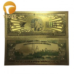 1pc 1 milion dolarów banknotów banknotów dekoracji antyczne pozłacane USA pamiątka dekoracji wnętrz Drop Shipping