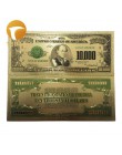 1pc 1 milion dolarów banknotów banknotów dekoracji antyczne pozłacane USA pamiątka dekoracji wnętrz Drop Shipping