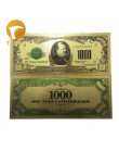 1pc 1 milion dolarów banknotów banknotów dekoracji antyczne pozłacane USA pamiątka dekoracji wnętrz Drop Shipping