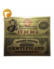 1pc 1 milion dolarów banknotów banknotów dekoracji antyczne pozłacane USA pamiątka dekoracji wnętrz Drop Shipping