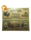 1pc 1 milion dolarów banknotów banknotów dekoracji antyczne pozłacane USA pamiątka dekoracji wnętrz Drop Shipping