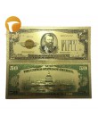 1pc 1 milion dolarów banknotów banknotów dekoracji antyczne pozłacane USA pamiątka dekoracji wnętrz Drop Shipping