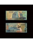 Rosja 2000 rubli kolor złota moneta banknot replika 24k złota folia pamiątkowy złoty banknot fałszywe pieniądze idealne rzemiosł
