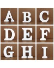 1pc 8cm A-Z 0-9 białe drewniane litery alfabetu angielskiego numer wolnostojący spersonalizowana nazwa projekt rzemiosło artysty