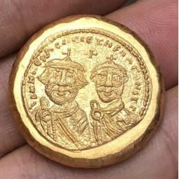 Bizancjum imperium Solidus 626-629 kopia monety 21MM