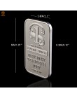 Jakość 1 uncja Troy. 999 Fine Sliver Plated Northwest terytorialna mięta Dayton NV replika złota tabliczka srebrna moneta pamiąt