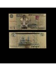 Rosja 2000 rubli kolor złota moneta banknot replika 24k złota folia pamiątkowy złoty banknot fałszywe pieniądze idealne rzemiosł