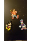 8 sztuk/partia Mickey Cartoon lodówka magnes na lodówkę Minnie pamiątkowe magnetyczne kuchenne samoprzylepne karteczki do notowa