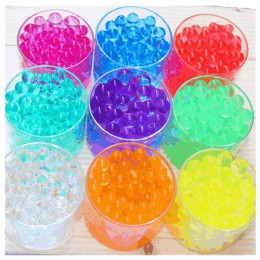 12 worków 1200 sztuk/partia Crystal gleby hydrożel żel polimerowe koraliki wodne dekoracje Maison rosnące kule wodne Home Decor