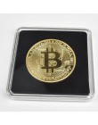 Pozłacane Bitcoin Bit moneta Litecoin marszczyć upamiętnienie metalowa moneta przezroczyste opakowanie akrylowe monety