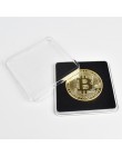 Pozłacane Bitcoin Bit moneta Litecoin marszczyć upamiętnienie metalowa moneta przezroczyste opakowanie akrylowe monety