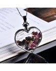 1PC naturalny kryształ mineralny Ornament butelka życzeń serce wisiorek strażnik moda naszyjnik z wisiorkiem wisiorek biżuteria 