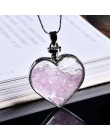 1PC naturalny kryształ mineralny Ornament butelka życzeń serce wisiorek strażnik moda naszyjnik z wisiorkiem wisiorek biżuteria 