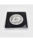 Pozłacane Bitcoin Bit moneta Litecoin marszczyć upamiętnienie metalowa moneta przezroczyste opakowanie akrylowe monety