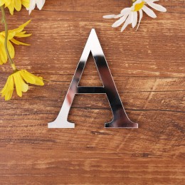 Akrylowe angielskie litery naklejka ścienna 3D DIY spersonalizowana nazwa samoprzylepne naklejki na lusterka na ślub urodziny Ho