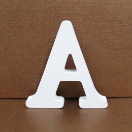 1pc 8cm A-Z 0-9 białe drewniane litery alfabetu angielskiego numer wolnostojący spersonalizowana nazwa projekt rzemiosło artysty