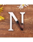 Akrylowe angielskie litery naklejka ścienna 3D DIY spersonalizowana nazwa samoprzylepne naklejki na lusterka na ślub urodziny Ho