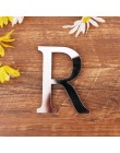 Akrylowe angielskie litery naklejka ścienna 3D DIY spersonalizowana nazwa samoprzylepne naklejki na lusterka na ślub urodziny Ho