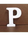 1pc 8cm A-Z 0-9 białe drewniane litery alfabetu angielskiego numer wolnostojący spersonalizowana nazwa projekt rzemiosło artysty