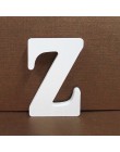 1pc 8cm A-Z 0-9 białe drewniane litery alfabetu angielskiego numer wolnostojący spersonalizowana nazwa projekt rzemiosło artysty