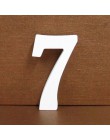 1pc 8cm A-Z 0-9 białe drewniane litery alfabetu angielskiego numer wolnostojący spersonalizowana nazwa projekt rzemiosło artysty